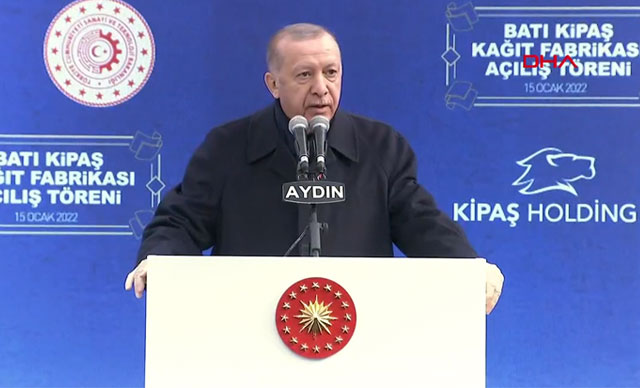 Cumhurbaşkanı Erdoğan, Avrupa’nın en büyük kağıt fabrikasını açtı