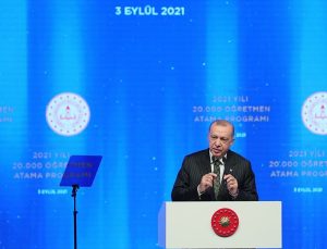 Erdoğan’dan 15 bin öğretmen atama töreninde yüz yüze eğitim açıklaması