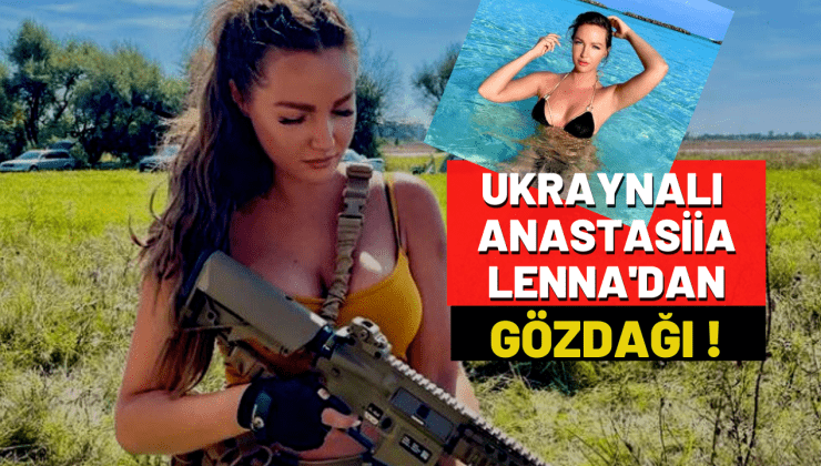 Orduya katılan Ukraynalı güzellik kraliçesi eline silah alıp düşmanlarına gözdağı verdi