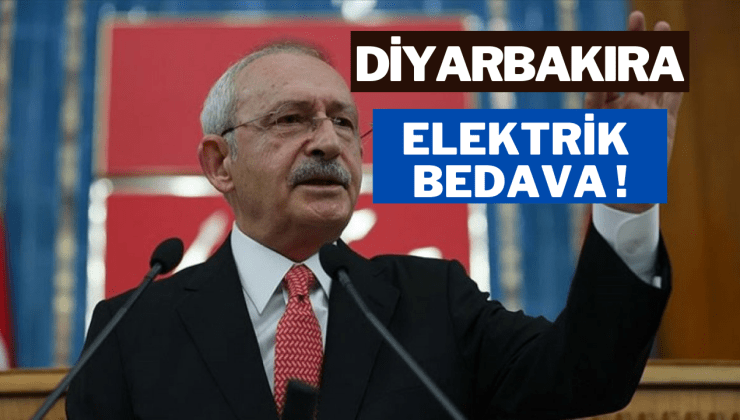 Kemal Kılıçdaroğlu: Diyarbakır’da da elektriği bedava vereceğiz