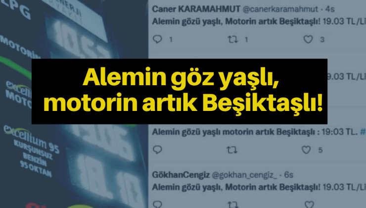 Motorin 19,03’ü görünce Beşiktaşlılar espriyi kaçırmadı