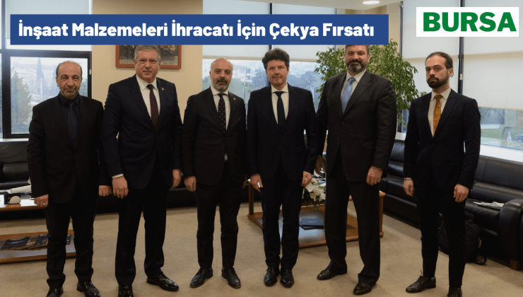 Çekya İstanbul Başkonsolosu Jiri Cistecky BTSO’yu Ziyaret Etti