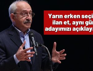 Kılıçdaroğlu’ndan Erdoğan’ın adaylık sorusuna yanıt