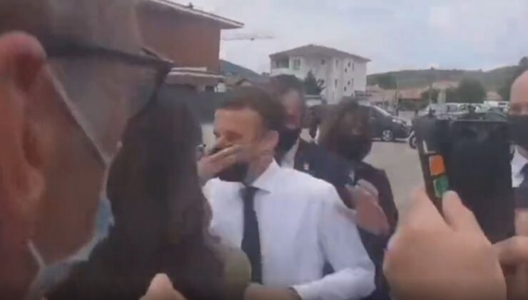 Emmanuel Macron’a atılan tokadın farklı açıdan görüntüsü ortaya çıktı