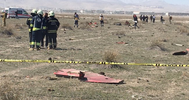 Konya’da askeri eğitim uçağı düştü