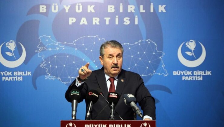 BBP lideri Destici: “(Kılıçdaroğlu’nun) Dokunulmazlıkların kaldırılması konusunda endişe duymadıklarını ifade etmesi tam bir ironidir”