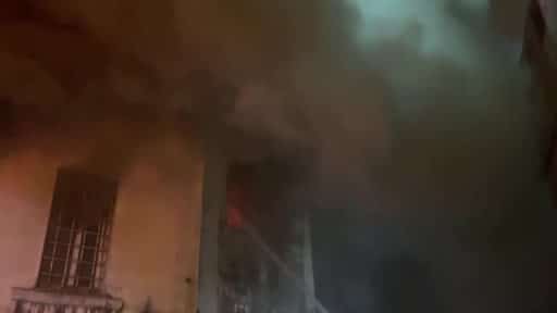 Beyoğlu’nda bulunan eski bir kilisede yangın çıktı