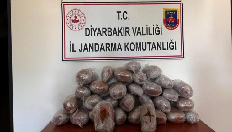 Diyarbakır’da 631 kilo esrar ele geçirildi