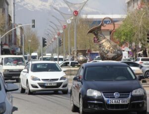 Erzincan’da trafiğe kayıtlı araç sayısı aralık ayı sonu itibarıyla 65 bin 156 oldu