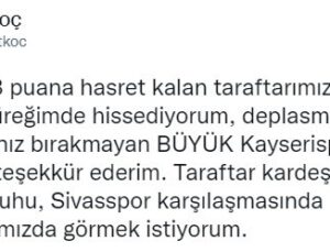 Kayserispor Basın Sözcüsü Batuhan Samet Koç: