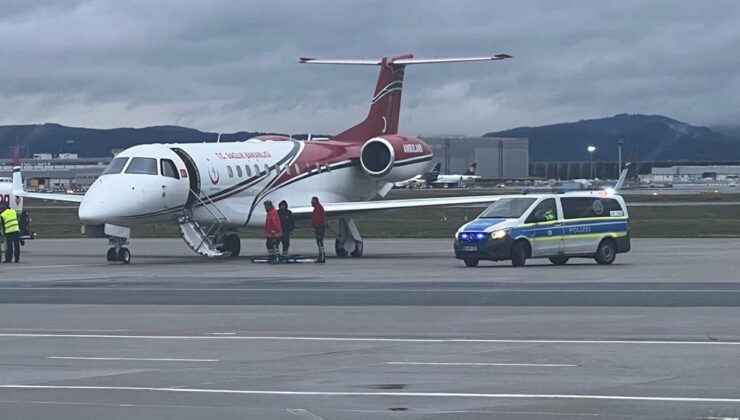 Türk hastalar Almanya’dan Türkiye’ye ambulans uçakla nakledildi