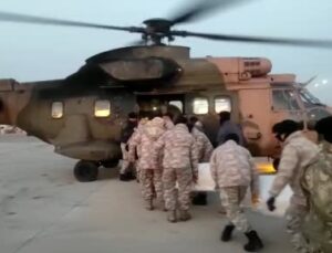 Adana İncirlik’ten yardım malzemeleri helikopterlerle bölgelere ulaştırılıyor