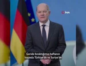 Almanya Başbakanı Scholz’den Türkiye’ye dayanışma mesajı: “Gerçek dost kendini zor günde belli eder”