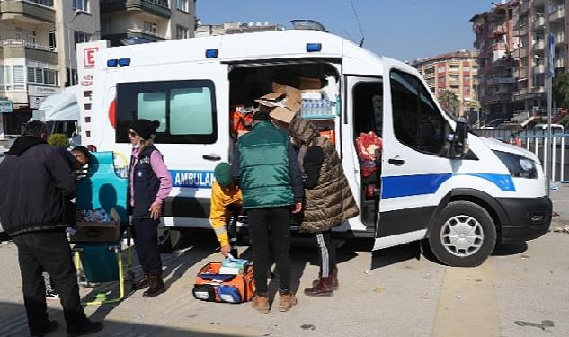 Antalya Büyükşehir Belediyesi sağlık ekipleri Hatay’da