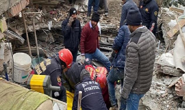 Aydın Büyükşehir Belediyesi’nin Arama Kurtarma Ekipleri Deprem Bölgesinde Çalışmalarına Başladı