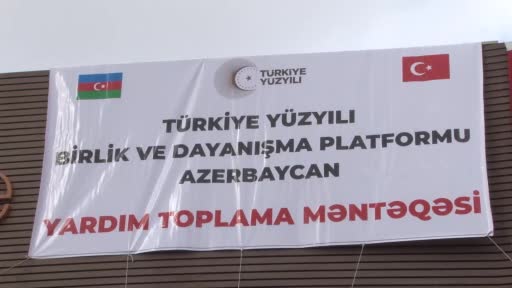 Azerbaycan halkı, Türkiye’deki depremzedeler için seferber oldu