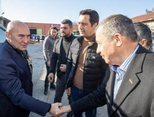 Başkan Soyer, Erzin Belediye Başkanı Elmasoğlu’nu ziyaret etti “Bilimin ışığında ilerlemek zorundayız”