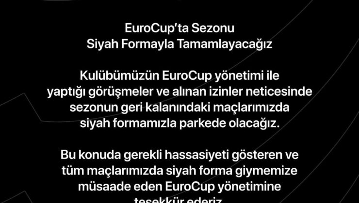 Bursaspor, EuroCup’ta sezonu siyah formayla tamamlayacak