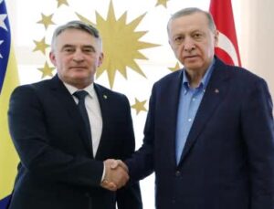 Cumhurbaşkanı Erdoğan, Bosna Hersek Devlet Başkanlığı Konseyi Üyesi Komsic’i kabul etti