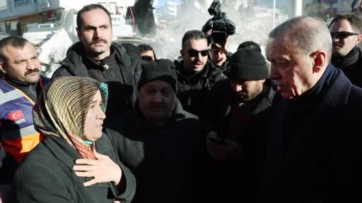 Cumhurbaşkanı Erdoğan, Kahramanmaraş’ın Pazarcık ilçesinde incelemelerde bulundu