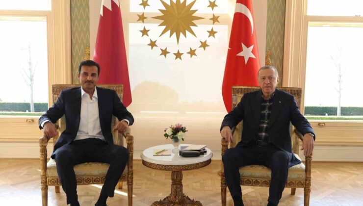 Cumhurbaşkanı Erdoğan, Katar Emiri Al Sani’yle görüştü