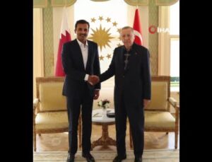 Cumhurbaşkanı Erdoğan, Katar Emiri Şeyh Temim’i kabul etti