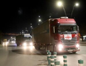 Gürcistan’dan Türkiye’ye 100 tondan fazla insani yardım