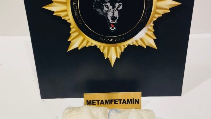 Samsun’da 484 gram metamfetamin ele geçirildi