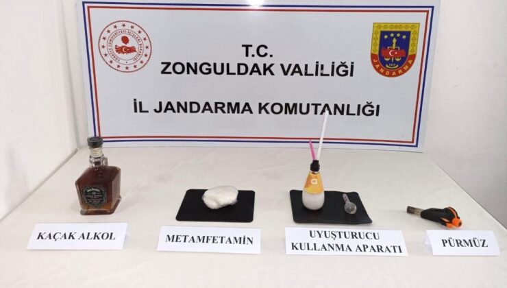 Zonguldak’ta uyuşturucu madde ve kaçak alkol ele geçirildi: 1 tutuklu