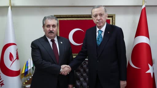 Cumhurbaşkanı Recep Tayyip Erdoğan, BBP Genel Başkanı Mustafa Destici’yi ziyaret ediyor
