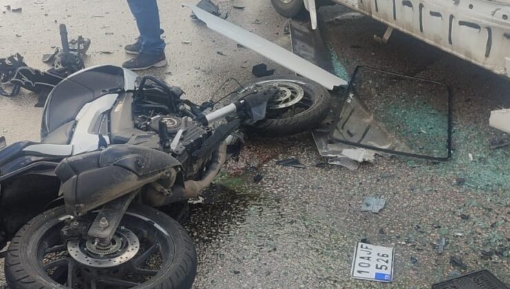 Bandırma Edincik kavşağında trafik kazası: 1 yaralı