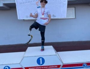 Bedensel Engelliler Atletizm finalleri 100 ve 200 metre Türkiye birincisi Kütahya’dan