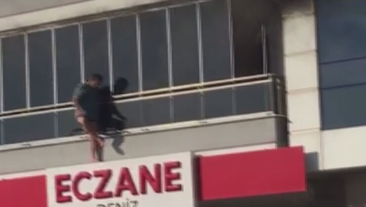 İzmir’de korkutan yangın: Dakikalarca balkonda mahsur kaldı