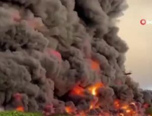 Kırım’daki petrol depolama tesisinde yangın