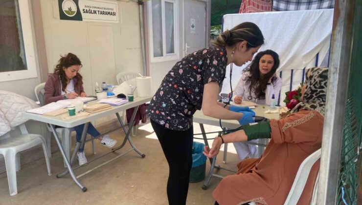 Osmangazi’den deprem bölgesinde sağlık taraması