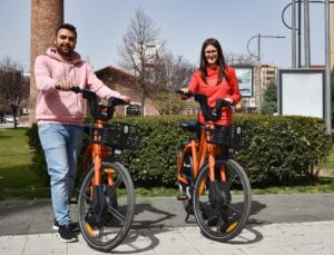 Tepebaşı Belediyesi’nden istasyondan bağımsız elektrikli bisiklet, ’Tripy’