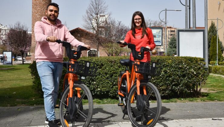 Tepebaşı Belediyesi’nden istasyondan bağımsız elektrikli bisiklet, ’Tripy’