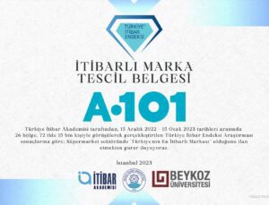 A101 Türkiye’nin en itibarlı süpermarketi seçildi