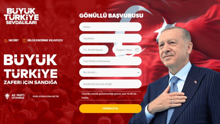 AK Parti İstanbul’dan vatandaşlara sandıklarda “gönüllü görev” daveti