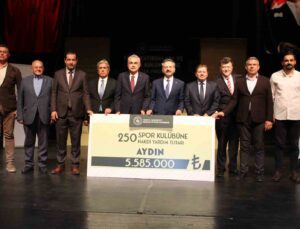 Aydın’da 250 amatör spor kulübüne 6 milyonluk destek