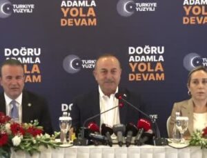 Bakan Çavuşoğlu: “(Muhalefete) Rusya-Ukrayna savaşında tarafsızlığı bozup batıdan aferin almak için Rusya’ya yaptırım uygulamanın ülkemize ve Antalya’mıza ne yararı olacak?”