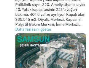 Bakan Koca’dan Samsun Şehir Hastanesi açıklaması