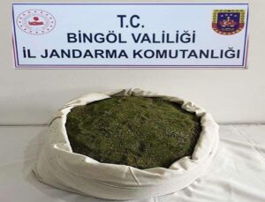 Bingöl’de 21 kilo toz esrar ele geçirildi