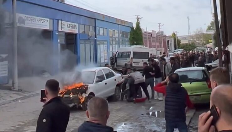 Bursa’da Metal Sanayi’deki yangında 4 iş yeri ve 3 araç hasar gördü