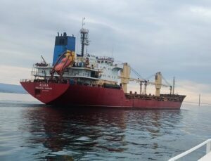 Çanakkale Boğazı’nda gemide rahatsızlanan personel, Kıyı Emniyeti ekiplerince tahliye edildi