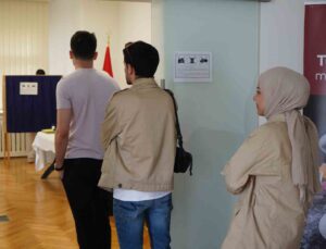 Çekya’da Türkiye’deki seçimler için oy verme işlemi devam ediyor