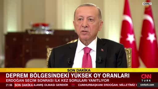 Cumhurbaşkanı Erdoğan:”Bizim önde olduğumuzu bal gibi bildikleri halde Kılıçdaroğlu ve şürekası kendi seçmenini dahi aldatmaktan utanmıyorlar”