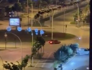 Dakikalarca drift attı…Bursa’daki trafik magandası kamerada