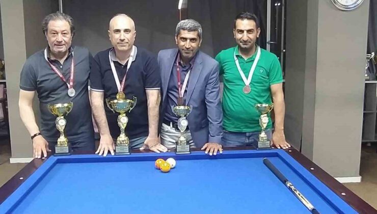 Diyarbakır’da 3 bant bilardo turnuvası düzenlendi