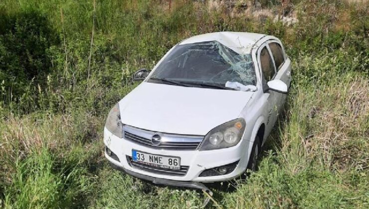 Kahta’da otomobil şarampole yuvarlandı: 4 yaralı